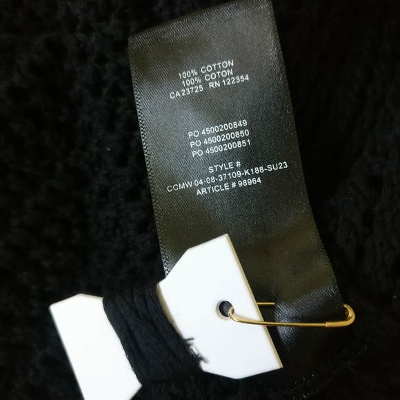 NWT Aritzia Wilfred Black Ephron Crochet Tank Dress Sz Small - Picture 15 of 15